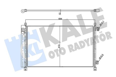 Радиатор кондиционера Nissan X-Trail KALE OTO RADYATOR KALE OTO RADYATOR 357890