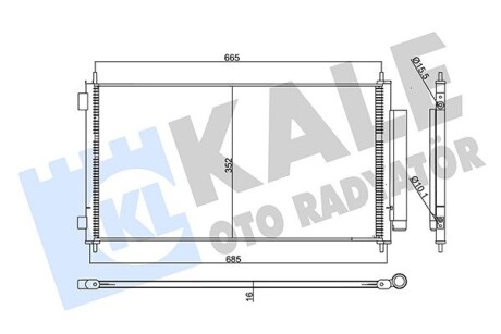 Радиатор кондиционера Honda CR-V III KALE OTO RADYATOR KALE OTO RADYATOR 358075