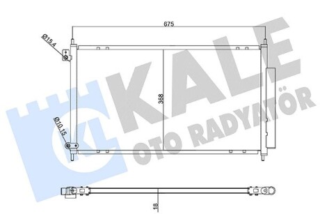 Радиатор кондиционера Honda Accord VII (04-) KALE OTO RADYATOR KALE OTO RADYATOR 358210