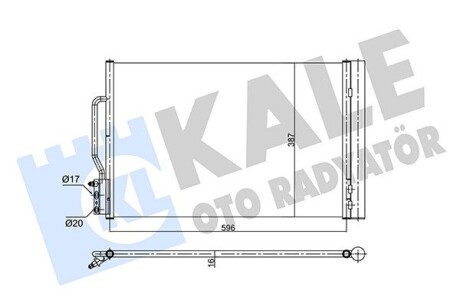 Радиатор кондиционера Opel Insignia B KALE OTO RADYATOR KALE OTO RADYATOR 358710