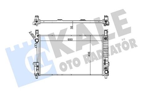 KALE DB Радиатор охлаждения A-Class W169/245 1.5/2.0 04- KALE OTO RADYATOR 361700