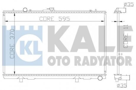 MITSUBISHI Радиатор охлаждения L200 2.5D 96- KALE OTO RADYATOR 362200 (фото 1)
