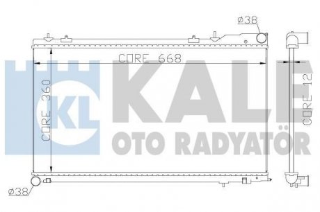 KALE SUBARU Радиатор охлаждения Forester 2.0/2.5 02- KALE OTO RADYATOR 364900