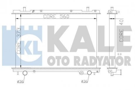 FIAT Радиатор охлаждения Brava,Marea 1.9JTD 96- KALE OTO RADYATOR 368400 (фото 1)