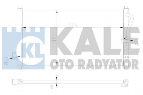 HONDA Радиатор кондиционера CR-V I 95- KALE OTO RADYATOR 380500 (фото 1)