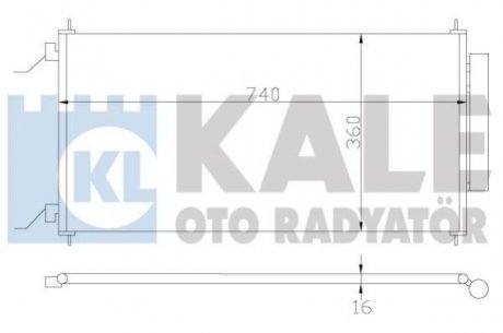 HONDA Радиатор кондиционера CR-V III 2.4 06- KALE OTO RADYATOR 380700 (фото 1)