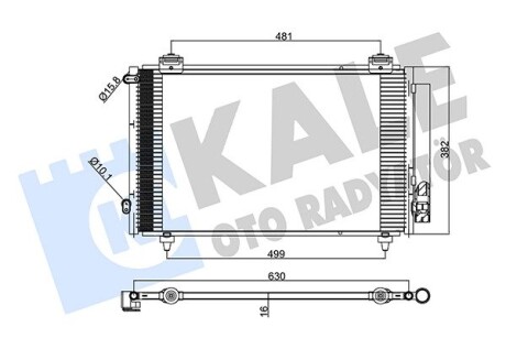 KALE TOYOTA COROLLA CONDENSER KALE OTO RADYATOR 383300