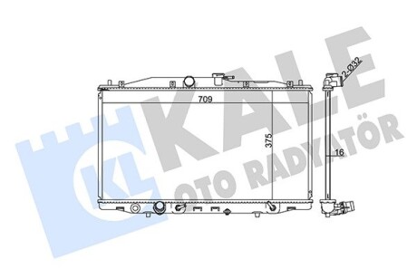 KALE HONDA Радиатор охлаждения Accord VII 2.0 03- KALE OTO RADYATOR 384100