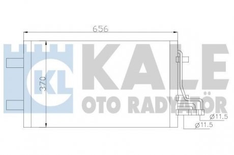 KALE FORD Радиатор кондиционера C-Max,Focus II KALE OTO RADYATOR 386100
