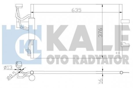 MAZDA Радиатор кондиционера Mazda 3/5 03- KALE OTO RADYATOR 392200 (фото 1)
