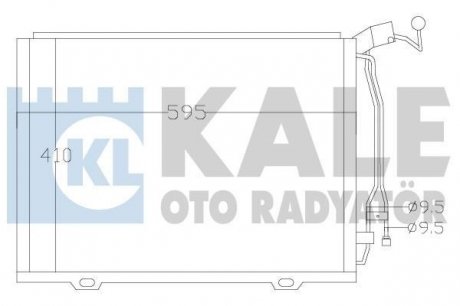 DB Радиатор кондиционера W202 2.0/2.2CDI 98- KALE OTO RADYATOR 392500 (фото 1)