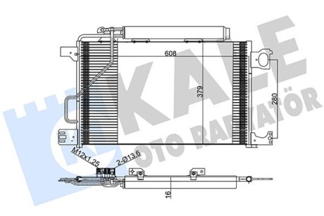 KALE DB Радиатор кондиционера W203 KALE OTO RADYATOR 392900