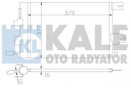 OPEL Радиатор кондиционера Astra G,Zafira A KALE OTO RADYATOR 393300 (фото 1)