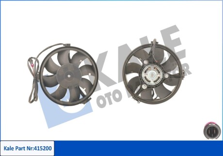 KALE VW Вентилятор радиатора Audi A4/6/8,passat,Sharan,Ford Galaxy 1.6/2.8 95- KALE OTO RADYATOR 415200