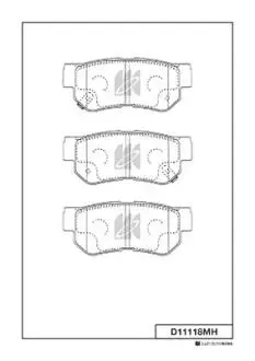 Тормозные колодки KASHIYAMA D11118MH