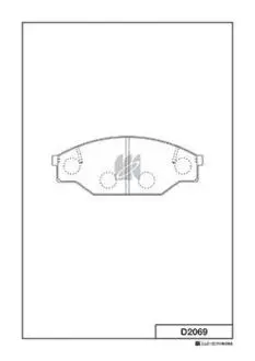 Тормозные колодки KASHIYAMA D2069