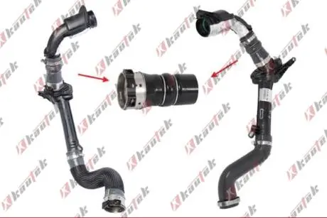 RENAULT патрубок інтеркулера Kangoo 1.5dCI 08- Kautek RE-TH052
