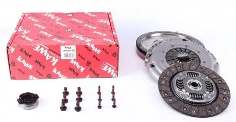 Комплект сцепления с маховиком (одномассовым) Kawe DMV166M