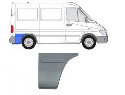 Арка заднього крила KLOKKERHOLM 3546 602