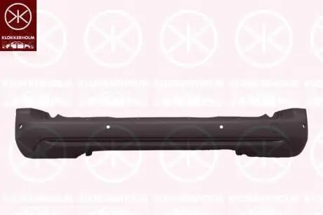 Бампер, задній, чорний KLOKKERHOLM 5563951A1