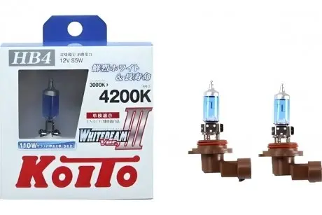 Комплект автоламп hb4 4200k 12v 55w Koito P0757W
