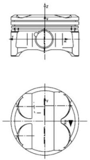 Поршень KOLBENSCHMIDT 40086620