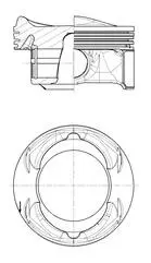 Поршень двигуна LAND ROVER 5.0 SCV8 4x4 ?92,50 508 PS KOLBENSCHMIDT 40104600