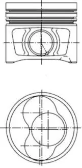 Поршень, комплект audi/skoda/vw a4,octavia,superb,caddy 2,0tdi 04-10 (1-2цил.) KOLBENSCHMIDT 40408600