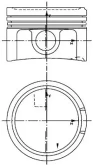 Поршень STD 1.8 20V AJQ/AWT/ARX/BFB KOLBENSCHMIDT 40434600