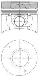 Поршень KOLBENSCHMIDT 40773600 (фото 1)