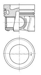 Поршень vw 81,51 KOLBENSCHMIDT 41270620