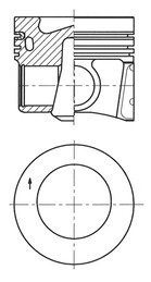 Поршень KOLBENSCHMIDT 41271600