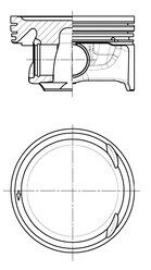 Поршень, комплект VAG 14- KOLBENSCHMIDT 41487620