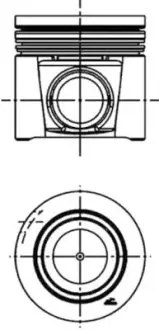 Поршень двигуна FIAT 88,00 Multijet 2,3 D KOLBENSCHMIDT 41707600
