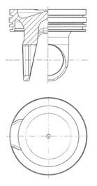 PISTON CUMMINS ? 114,00 KOLBENSCHMIDT 41757600 (фото 1)