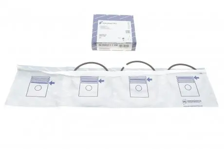 Кольца поршневые (к-кт 3 шт), 1.6, 1.8 83-97 1мм KOLBENSCHMIDT 80 00010 1 1 100