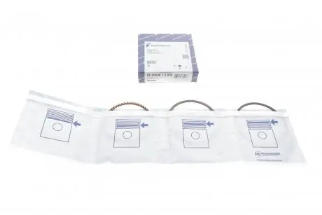 Кольца поршневые (к-кт 3 шт), citroen bx, peugeot 305/309/405 1.6 82-95 std KOLBENSCHMIDT 80 00036 1 0 000