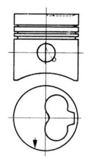 Поршень 1,6d/2,0d/2,4d KOLBENSCHMIDT 93260610