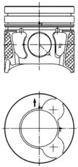 Поршень dw10 bted4 4v 2.0hdi 16v 2003- KOLBENSCHMIDT 99700610