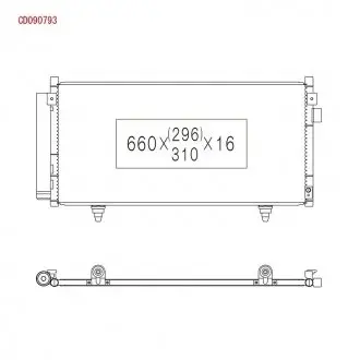 Радиатор кондиционера KOYORAD CD090793