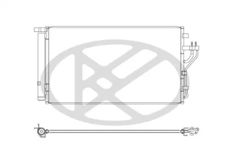 Радиатор кондиционера в сборе KOYORAD CD810653