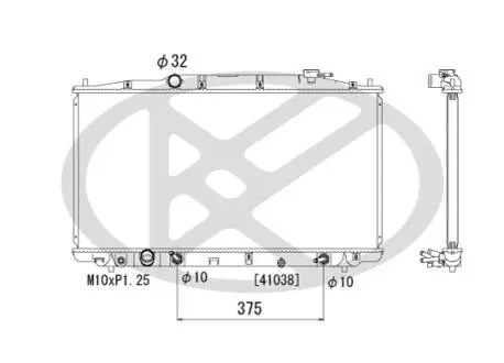 Радіатор охолодження двигуна KOYORAD PL082138