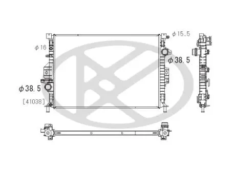 Радиатор охлаждения двигателя KOYORAD PL322308
