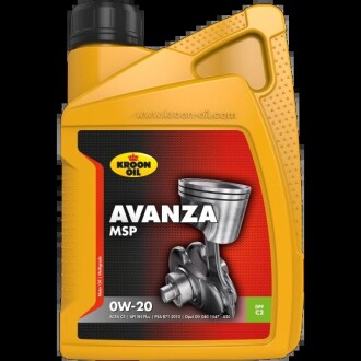 Олива моторна Avanza MSP 0W-20 1л KROON OIL 37349