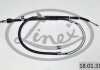 Трос ручника (задний) (R) Hyundai i30 07-12 (1675/1500mm) LINEX 18.01.31 (фото 2)