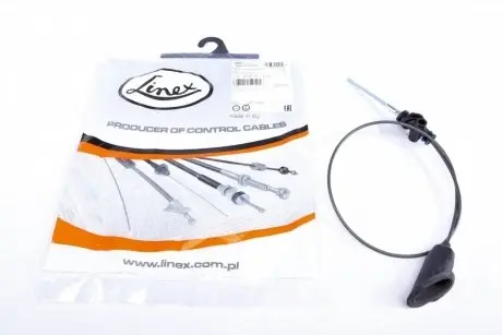 Трос ручника (центральний) VW T4 -96 (круглий штуцер) (990мм) LINEX 470174