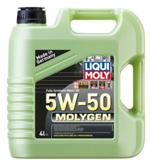 Масло моторное molygen 5w-50 4l LIQUI MOLY 2543