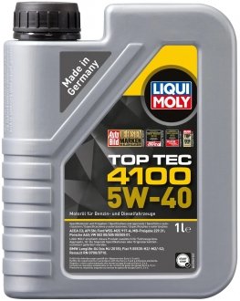 Олива моторна Top Tec 4100 5W-40 (1л) LIQUI MOLY 7500 (фото 1)