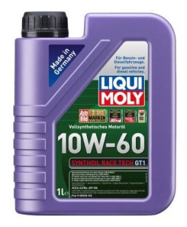 LM ОЛИВА МОТОРНА SYNTHOIL RACE TECH GT1 10W-60 1Л LIQUI MOLY 8908