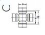 Хрестовина карданного валу (29x49x77) Toyota Hilux 01.08-05.08, Dyna 150 02.10-, Lc120 02.09-, Lc100 04.11- Lobro U925 (фото 3)